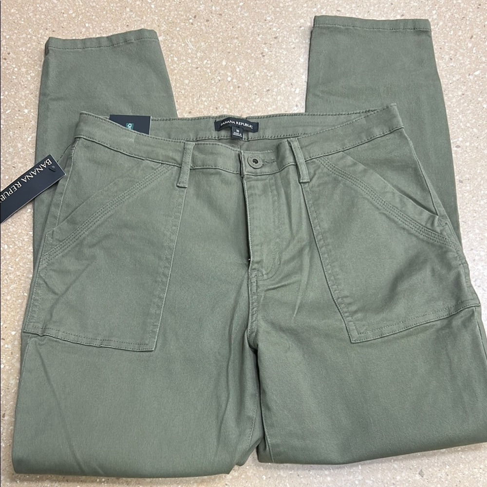 Banana Republic Green Cargo Pants Utility Style